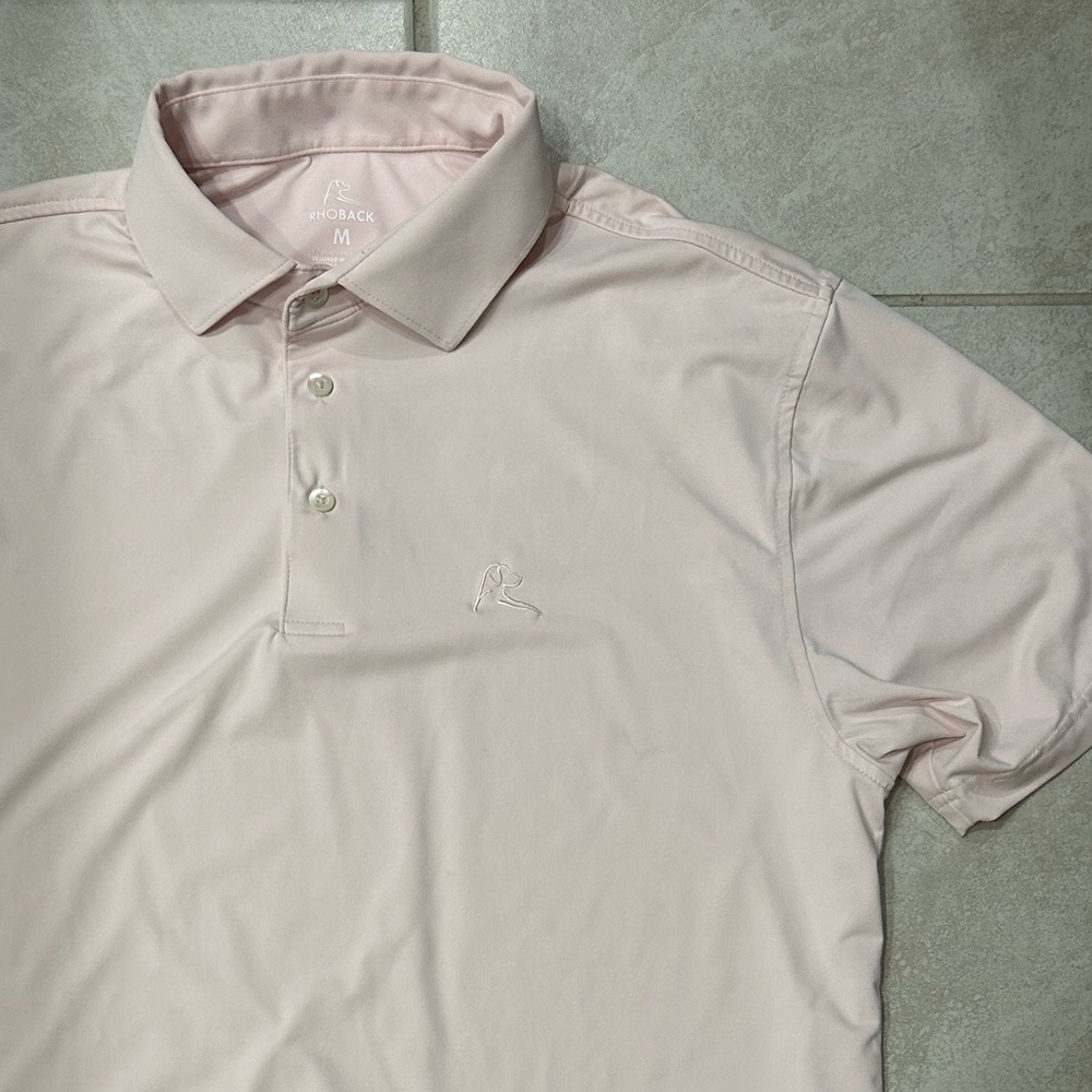 Rhoback Light Pink Men's Polo Shirt